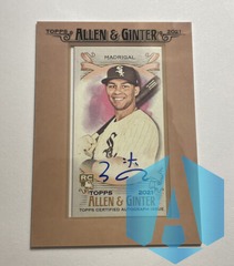 2021 Topps Allen & Ginter Nick Madrigal #FMA-NM Mini Framed Auto
